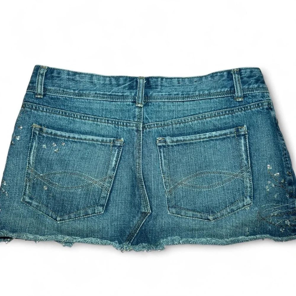 Y2K Embellished Denim Mini Skirt ✨